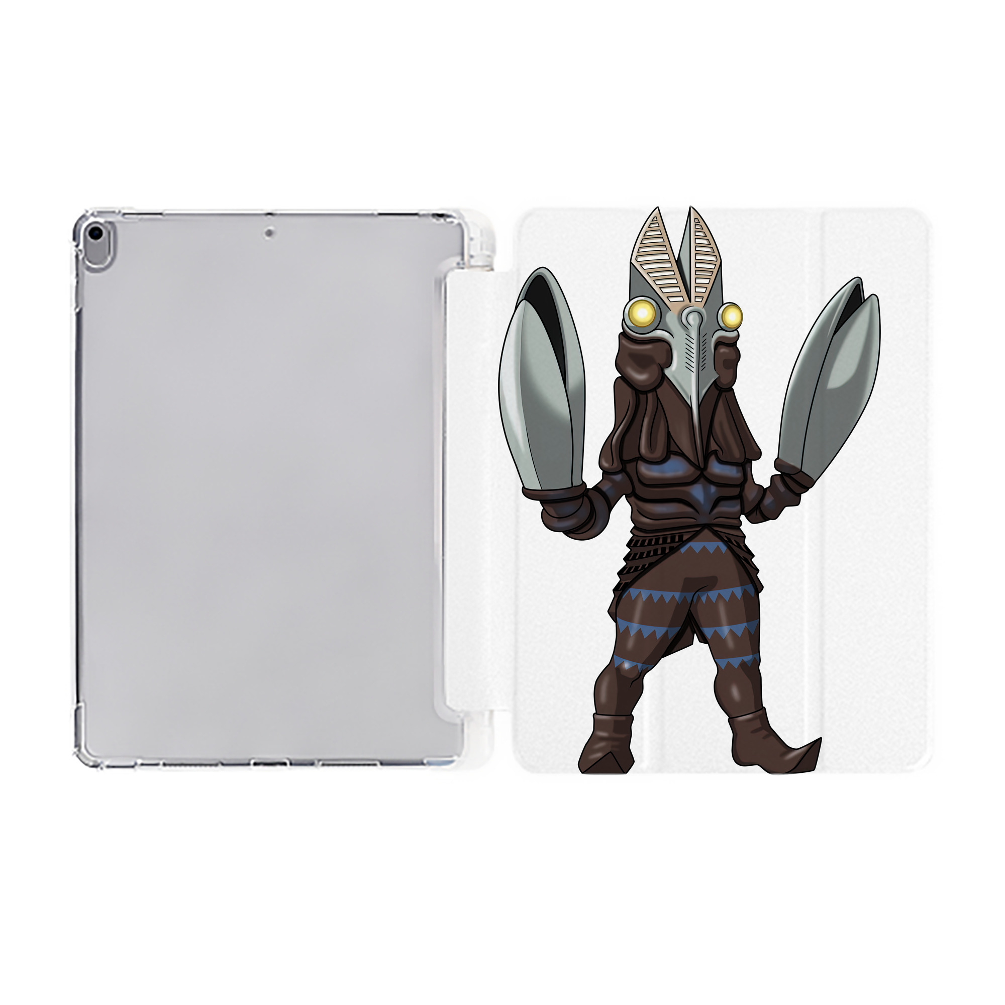 （画像用） ウルトラマン Ultraman IPad ケース ペン収納付き 三つ折りスタンド PUレザー×シリコン 対応機種9.5/10.5/10.9インチ